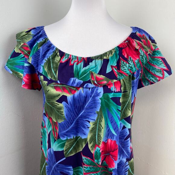 Hilo Hattie Vintage Tropical Floral Hawaiian Dress XS - Picture 2 of 7